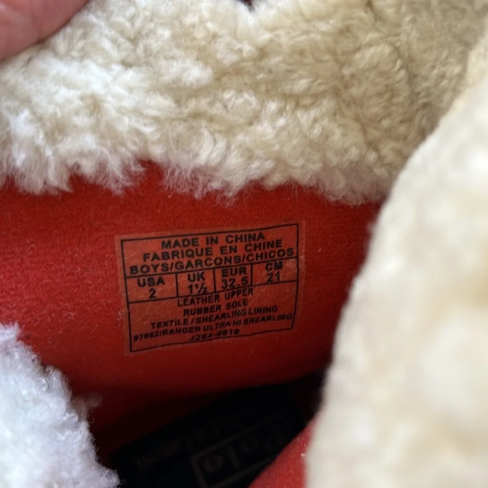 POLO RALPH LAUREN Ranger Boots Ultra-Outdoor Warm High Shearling Brown Kids 2